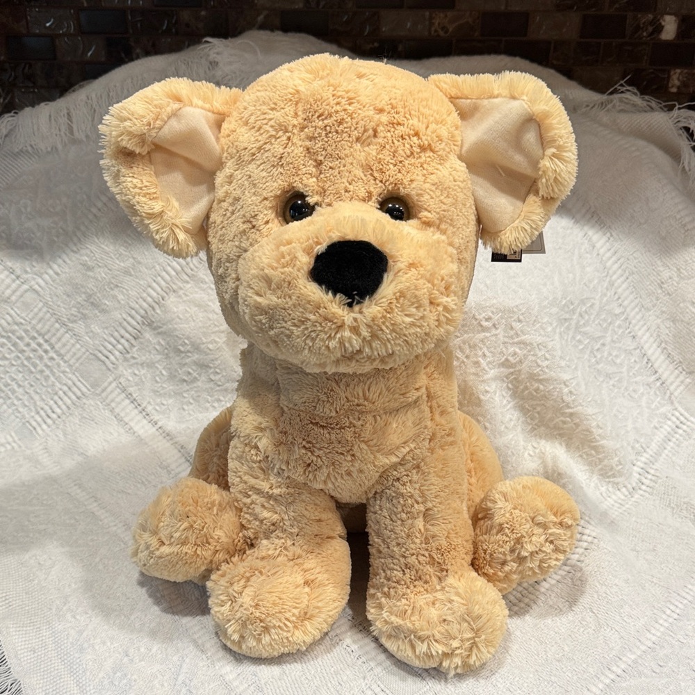Kellytoy Plush Dog Vintage Toy in Soft Cream NWT 14” Tall